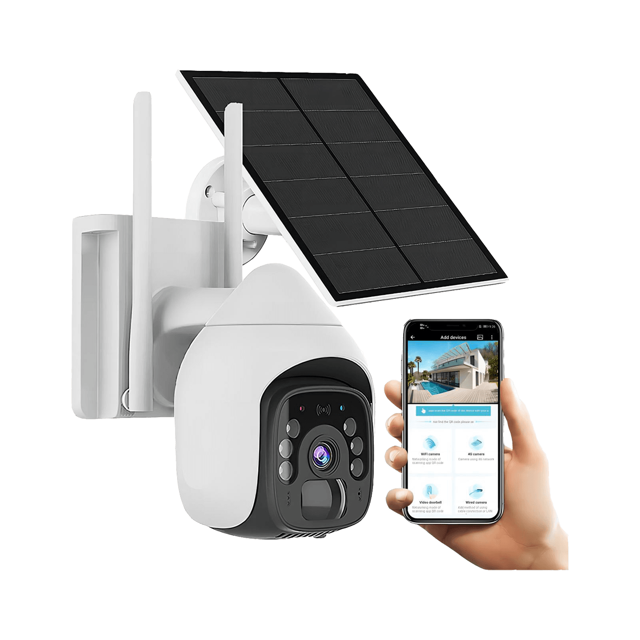 BS9 WiFi Outdoor Solar Security Camera